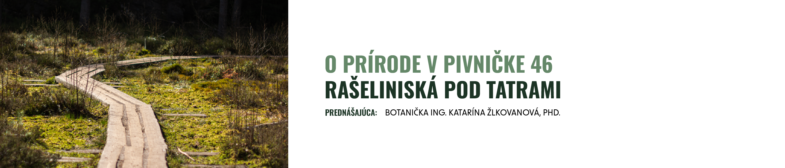 Rašeliniská pod Tatrami | O prírode v pivničke 46