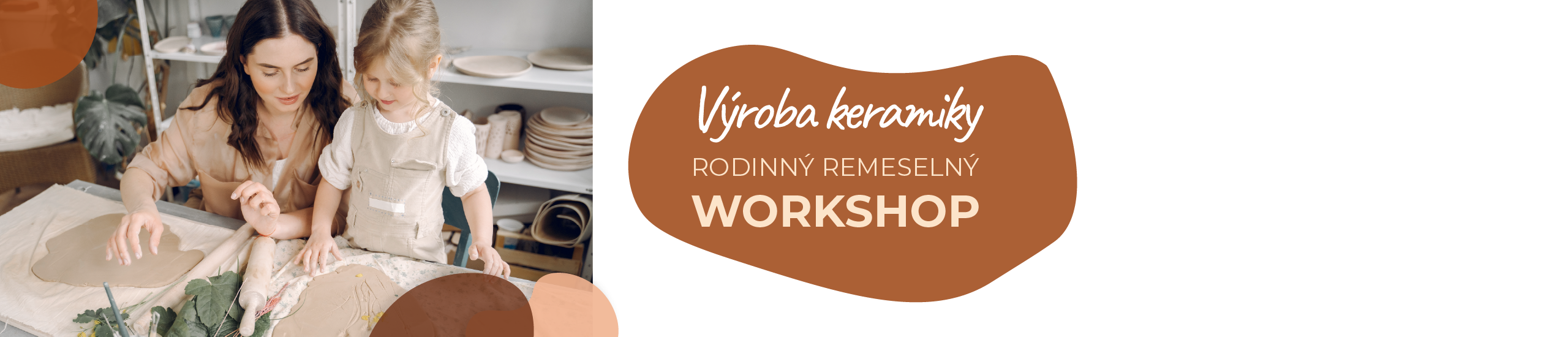 Rodinný remeselný workshop keramika apríl 