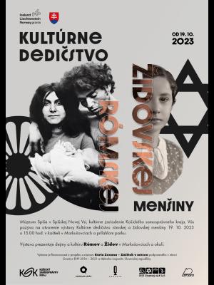 Kultúrne dedičstvo rómskej a židovskej menšiny. Plagát autor: Vladimír Krempaský
