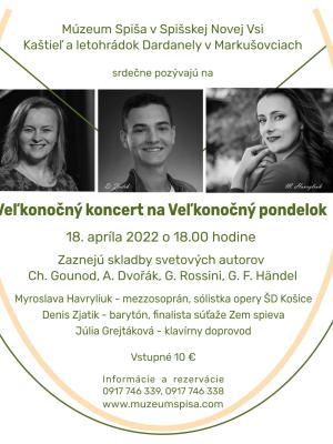 Veľkonočný koncert pozvánka (autor: Bc. Táňa Stašíková)