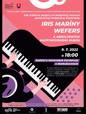 Koncert Iris Mariny Wefers (plagát) autor: Krempasky