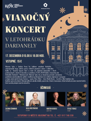 Vianočný koncert 2022. Oficiálny plagát podujatia.(autor:V. Krempaský)