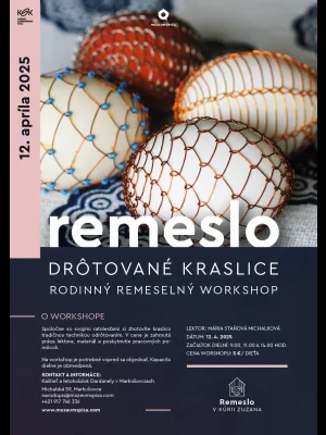 Rodinný remeselný workshop drôtované kraslice. Kúria Zuzana. Autor: Vladimír Krempaský